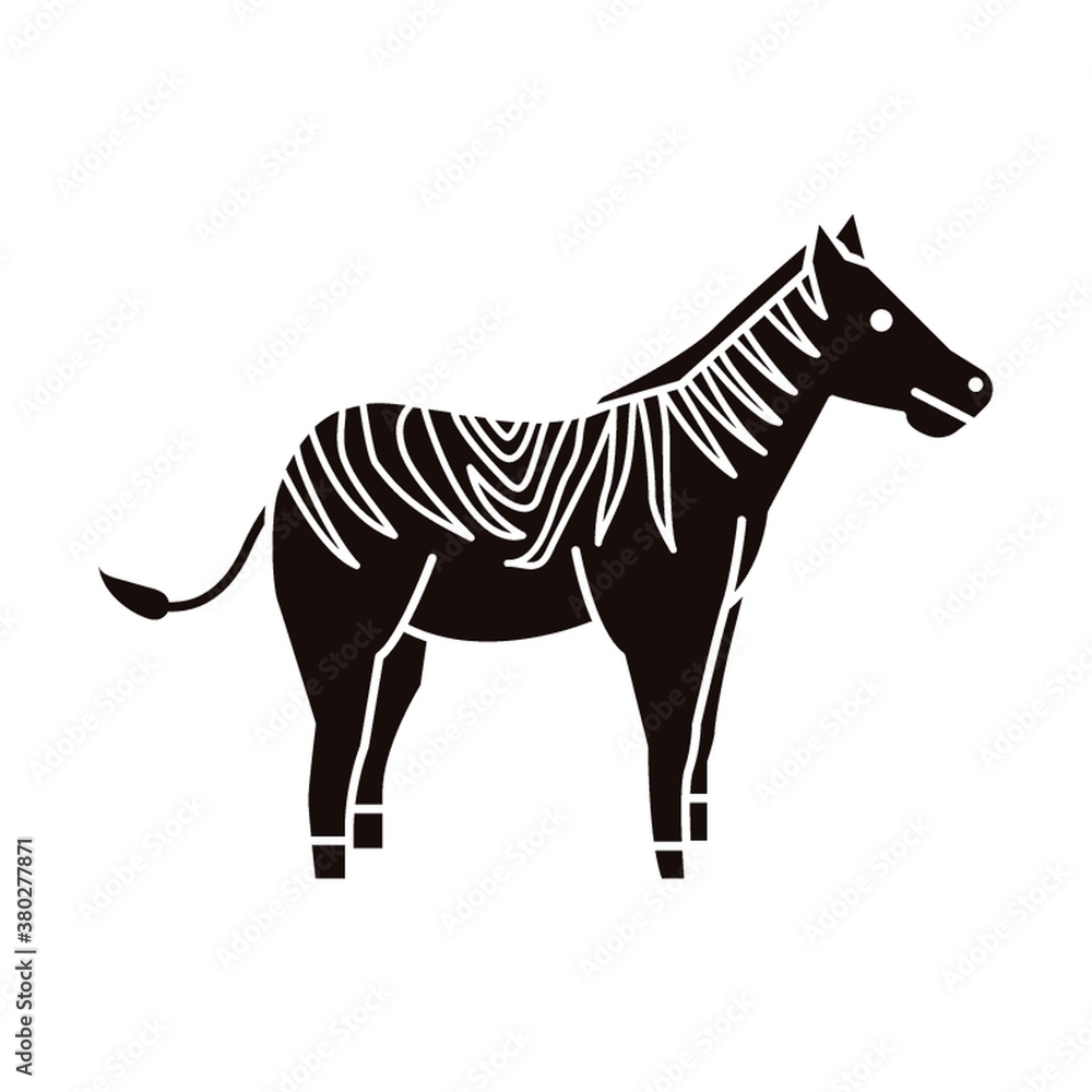 Obraz premium Zebra icon