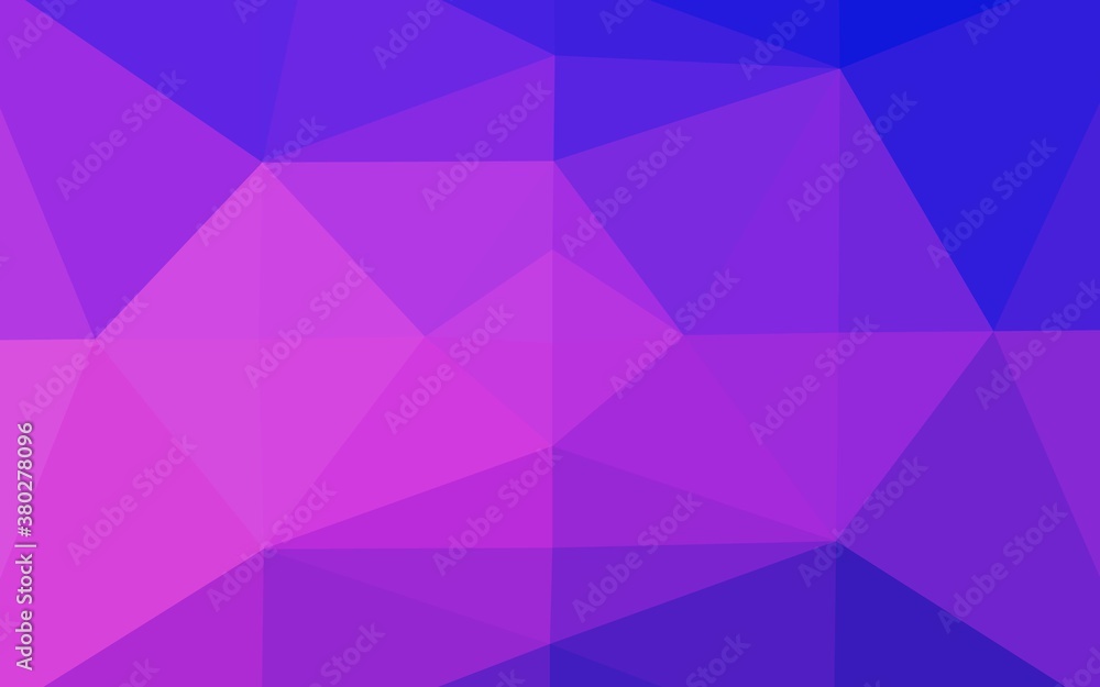 Light Pink, Blue vector blurry triangle template. Triangular geometric sample with gradient. Completely new design for your business. Light Pink, Blue vector blurry triangle template. Triangular geometric sample with gradient. Completely new design for your business.