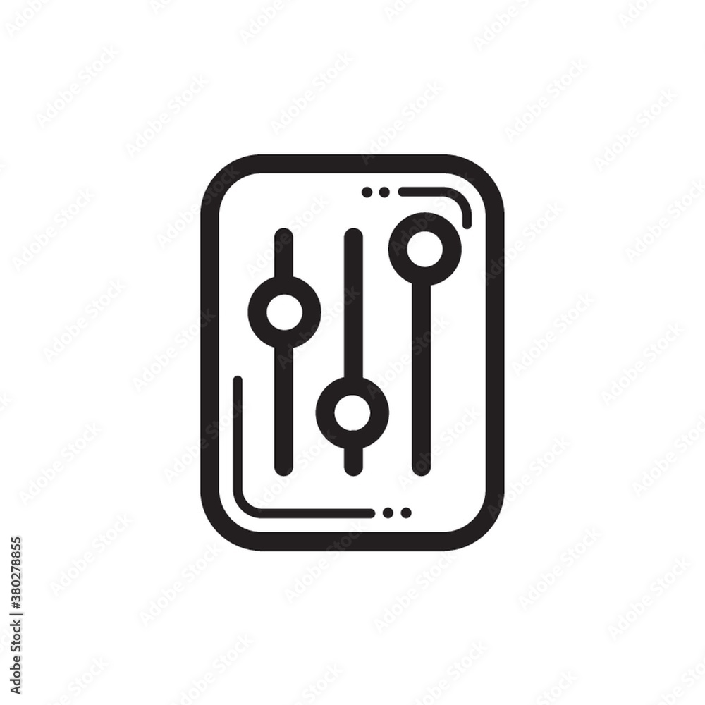 Equalizer slider icon Equalizer slider icon