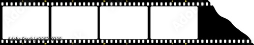 film strip, analog film, clean frames for your pix, vector illustration