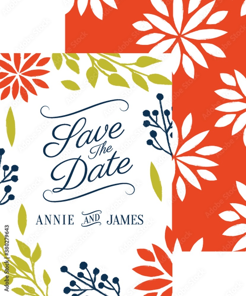 Obraz premium wedding invitation design