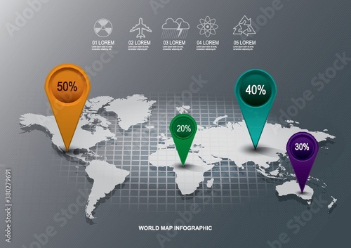 world map design