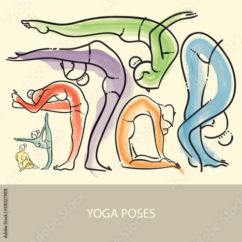 yoga poses design