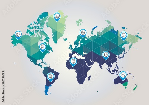 world map design