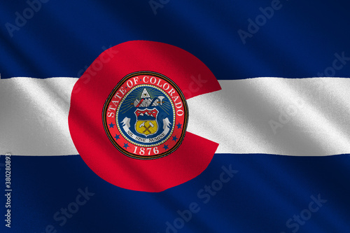 Flag of Colorado, USA photo