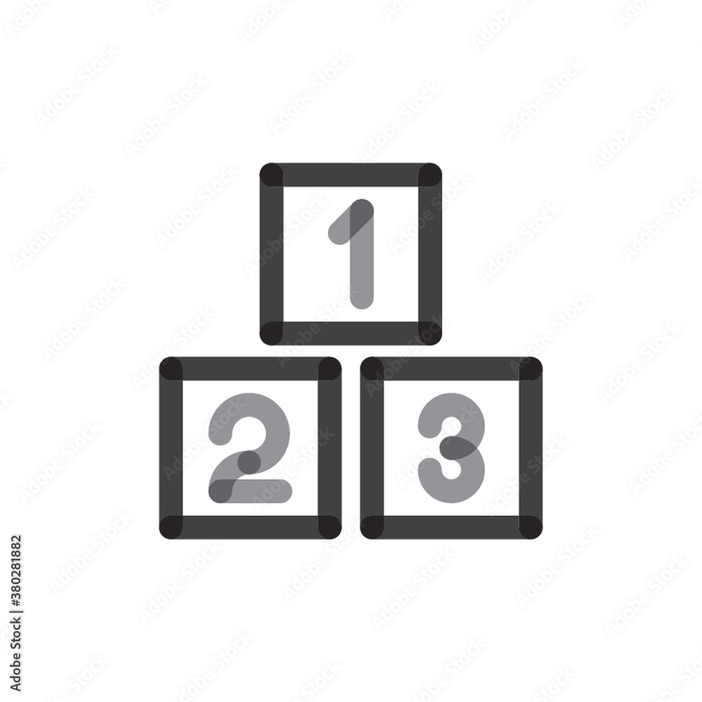 number blocks icon number blocks icon