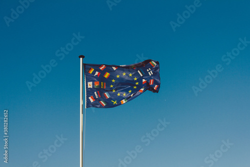 Schengen flag photo