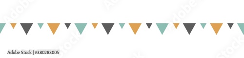 triangle bunting pattern border design