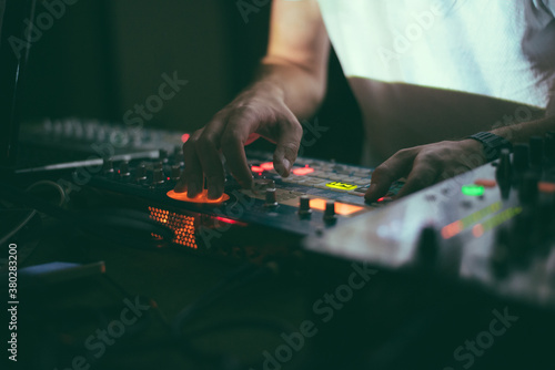 Live Performance of a Young Producer in a Club photo