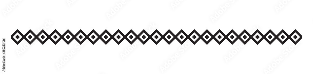 rhombus pattern border design