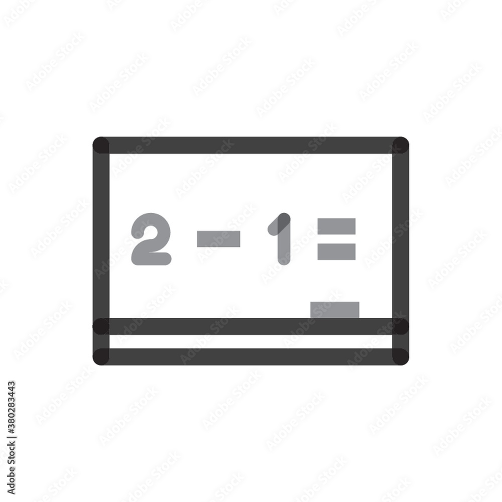 board with equation icon board with equation icon
