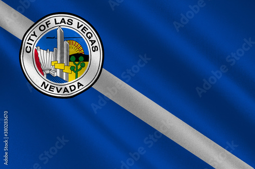 Flag of Las Vegas in Nevada, USA photo