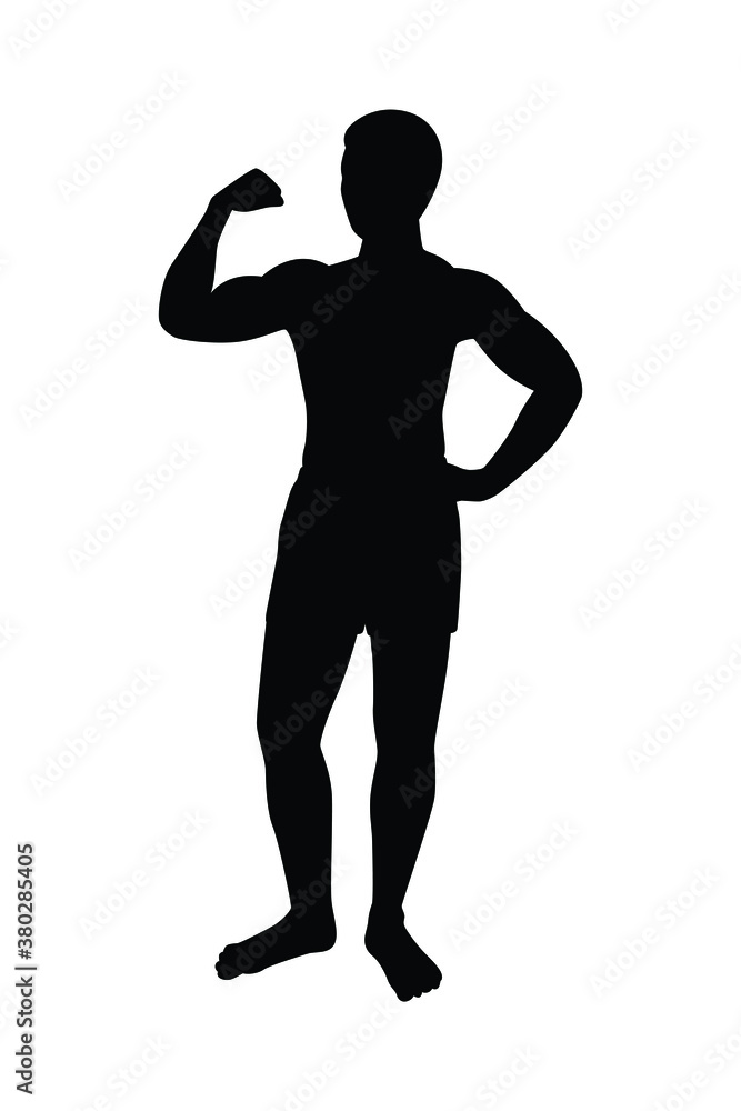 Man body silhouette vector Man body silhouette vector