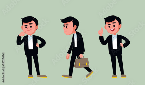 Thinking thoughtful uncertain puzzled businessman. Tired, exhausted, overtired manager.