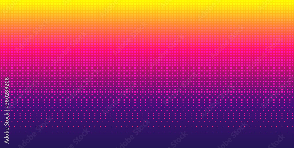 Sky pixel background gradient. Seamless pattern. Retro 8-bit game wallpaper. Bright vector backdrop