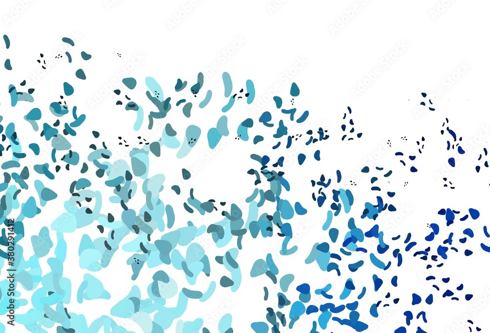 Light BLUE vector texture with random forms.