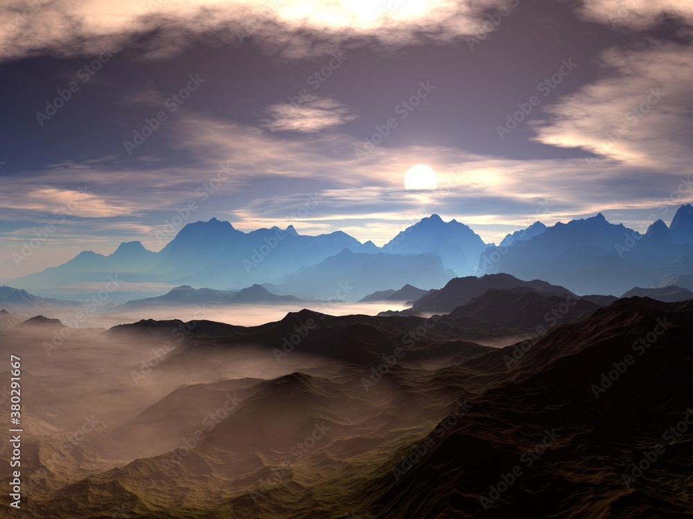 Fototapeta premium Beautiful mountain landscape