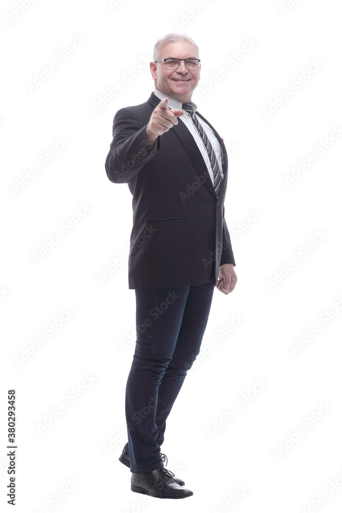in full growth. friendly Mature man looking at you. in full growth. friendly Mature man looking at you.