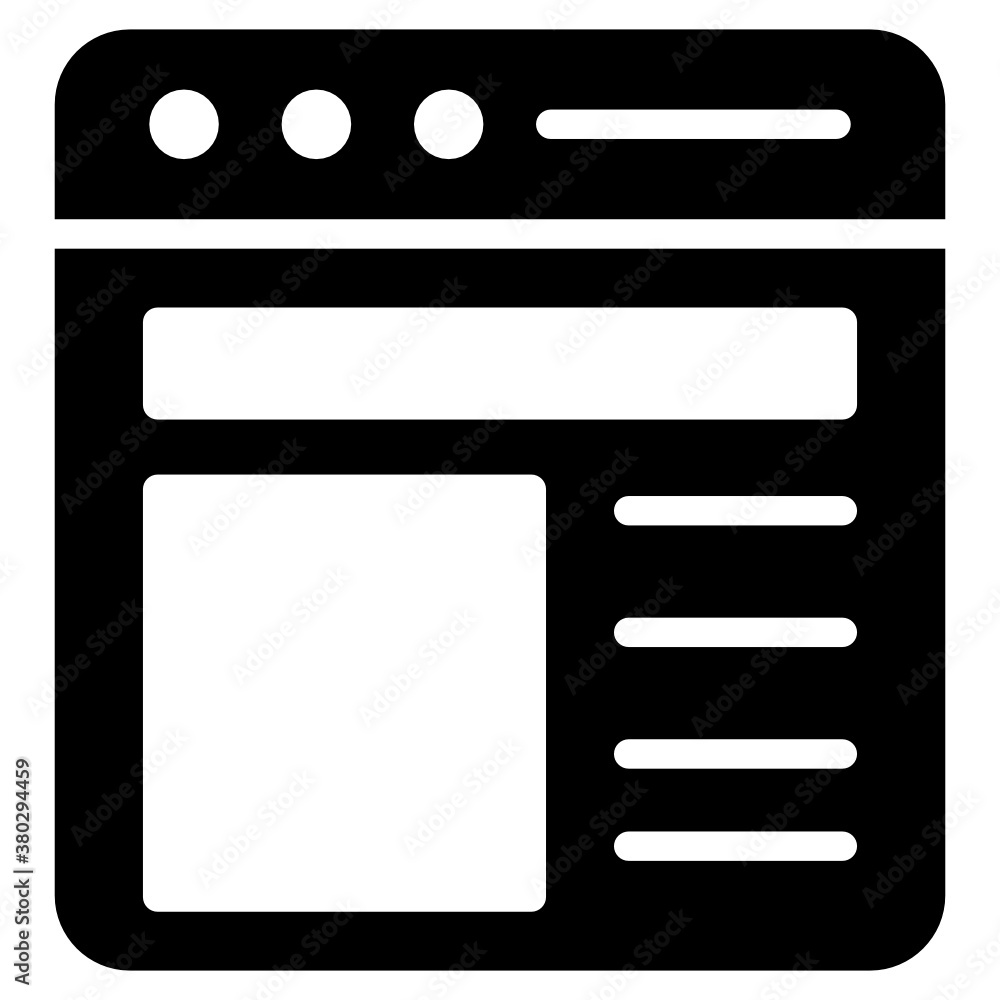 Trendy flat design of web layout icon
Trendy flat design of web layout icon