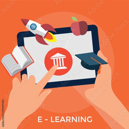 E-learning concept