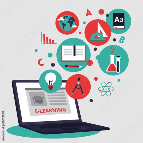 E-learning concept