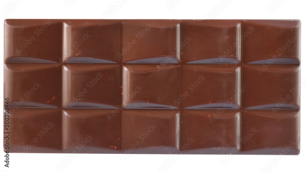 bar of chocolate top view isolated bar of chocolate top view isolated