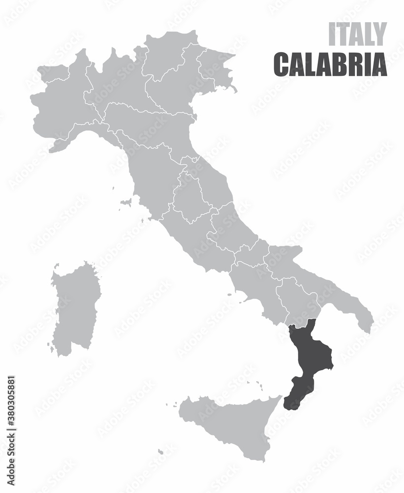 Italy Calabria map Italy Calabria map