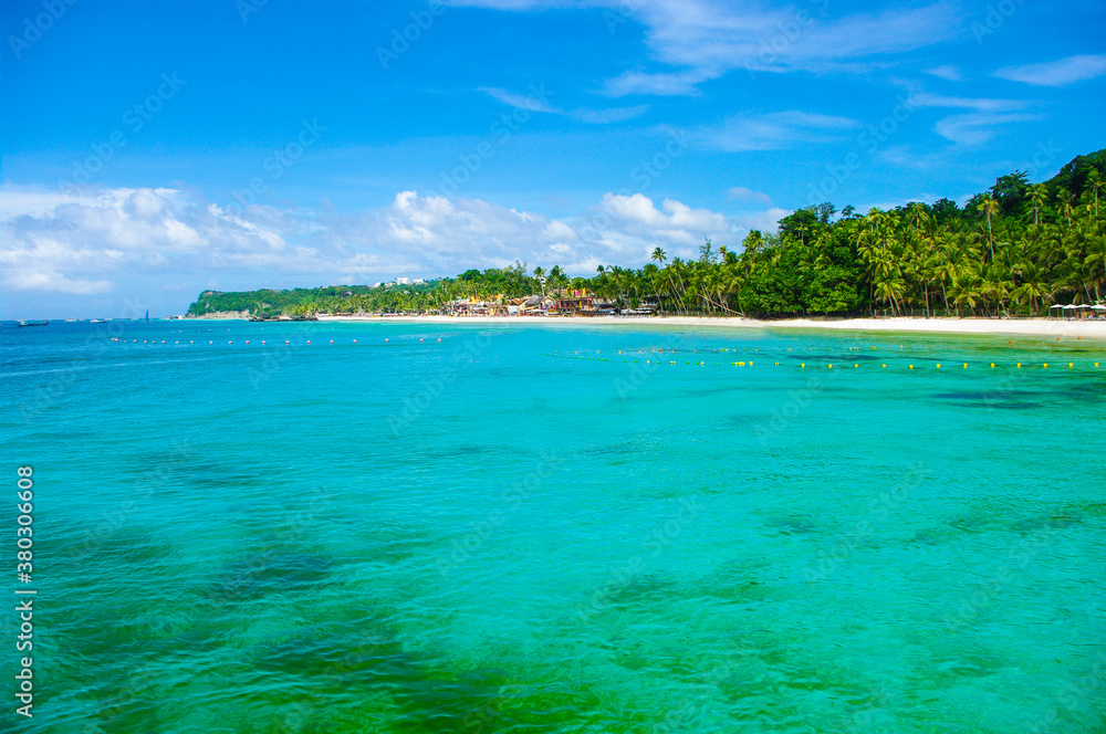 Boracay Islandon a sunny day, Philippines