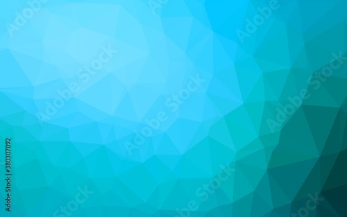 Light BLUE vector abstract mosaic background. A sample with polygonal shapes. Completely new template for your business design.