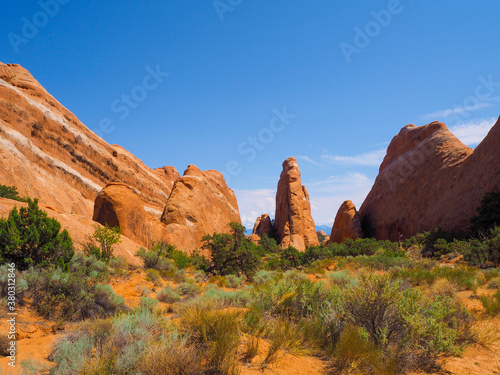 Sand Stone arche in  Arches national park, Utah, USA