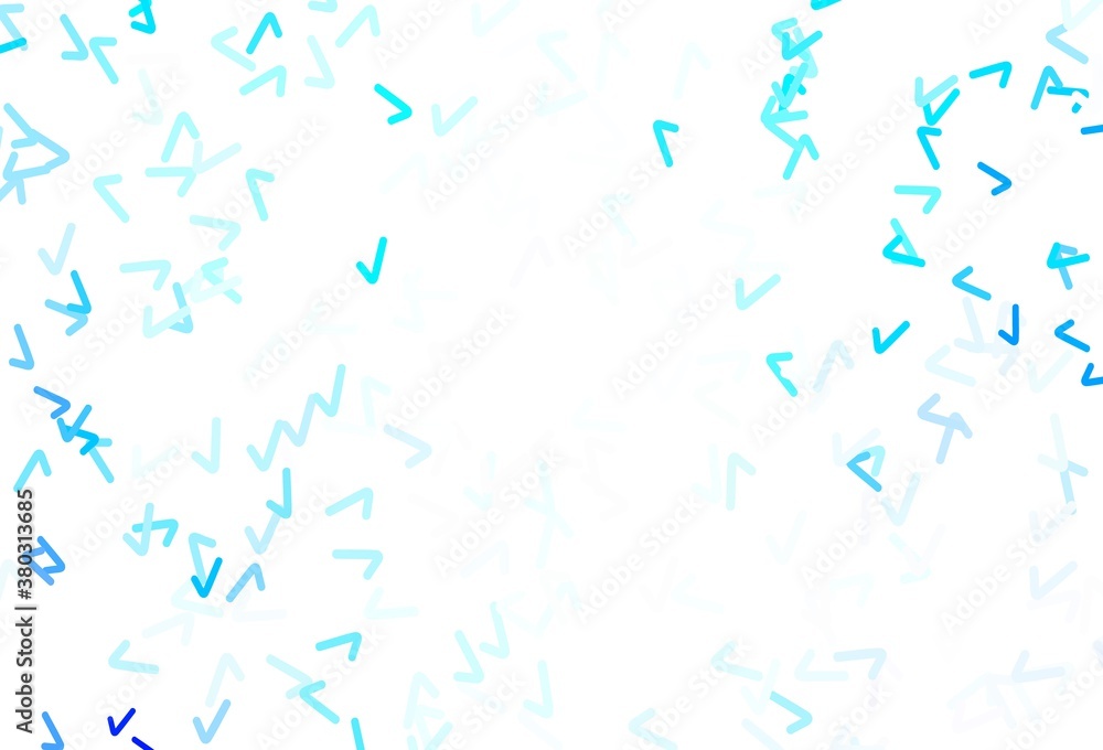 Light BLUE vector pattern with wry lines.