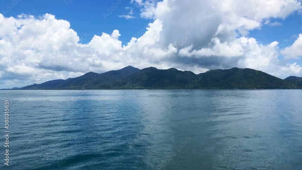 Beautiful sea and sky with mountains on Koh Chang in Thailand. Beautiful sea and sky with mountains on Koh Chang in Thailand.