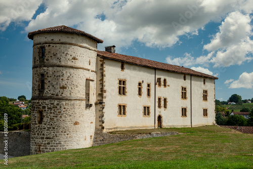Castle of Espelette. French Basque country. France.