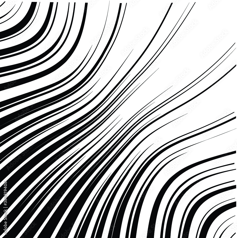 Abstract warped Diagonal Striped Background . Vector curved twisted slanting, waved lines texture Abstract warped Diagonal Striped Background . Vector curved twisted slanting, waved lines texture