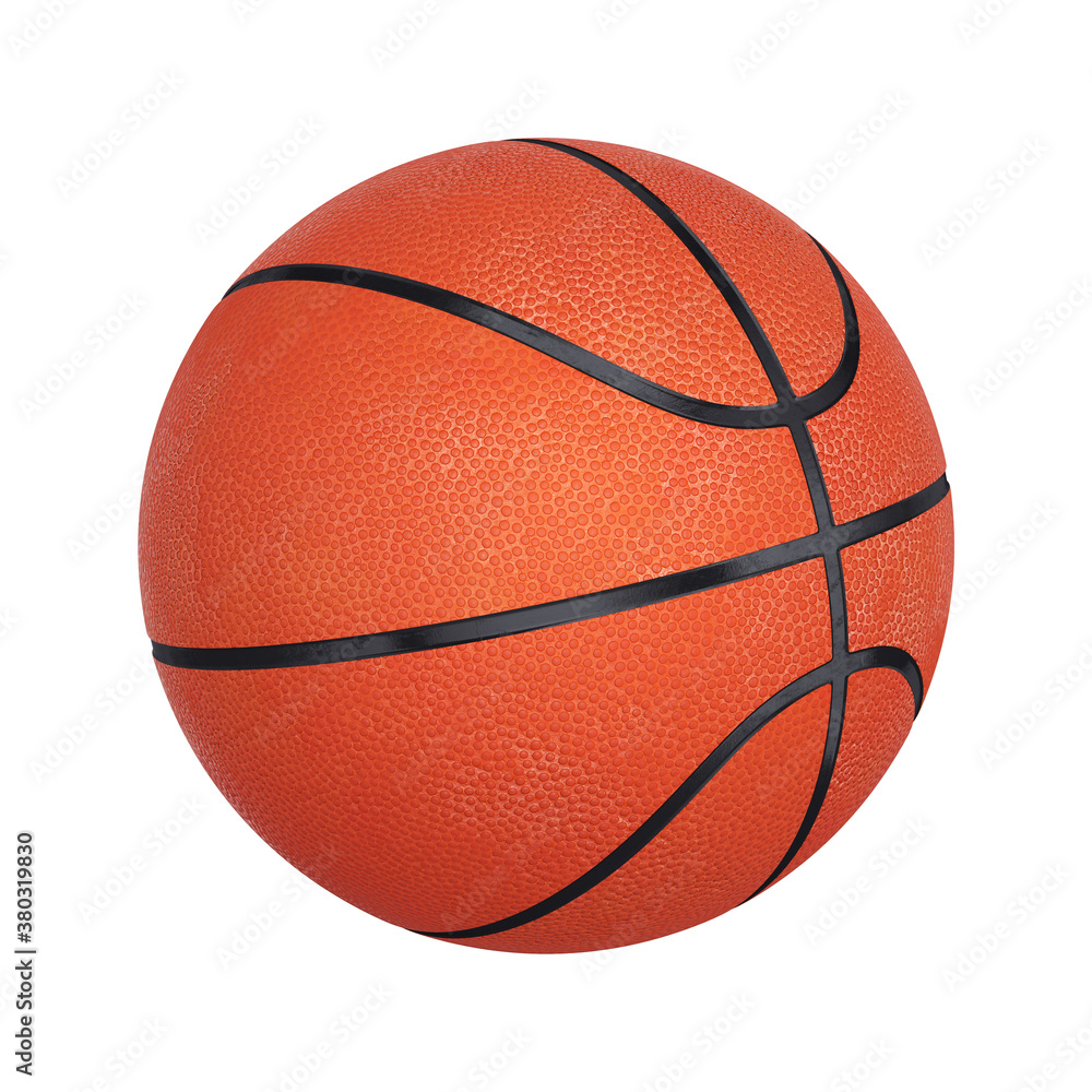 Basketball orange isolated on a white background, 3D render Basketball orange isolated on a white background, 3D render
