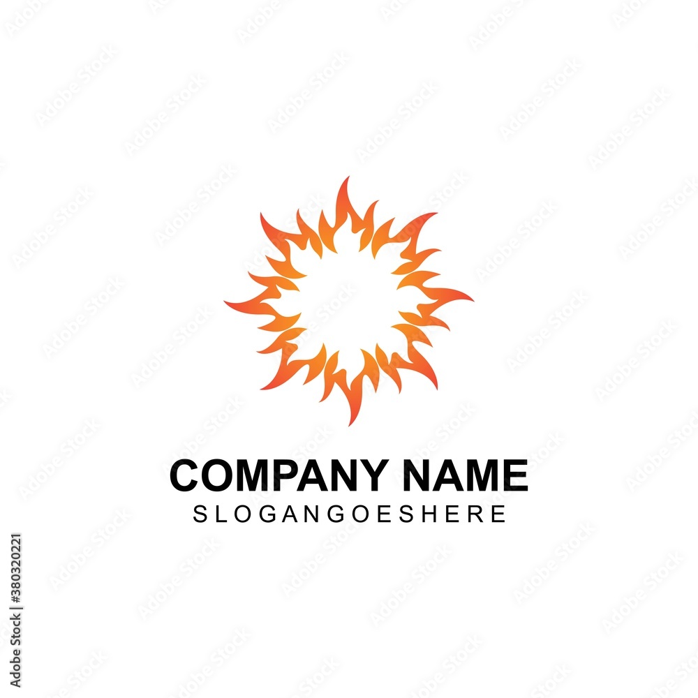 Fire flame logo Template vector, for logo Oil, gas and energy Fire flame logo Template vector, for logo Oil, gas and energy
