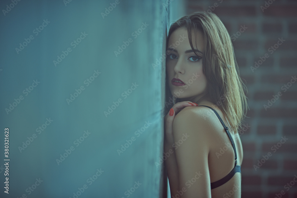 Naklejka premium naked sexual model