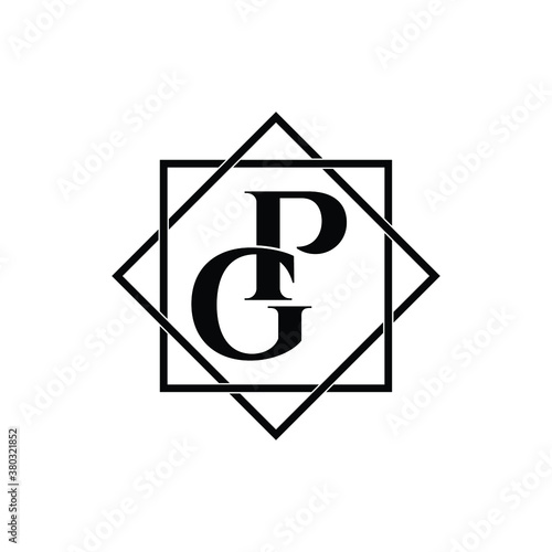 Letter GP luxury logo design vector