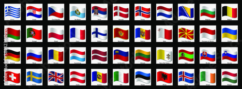 set of flags