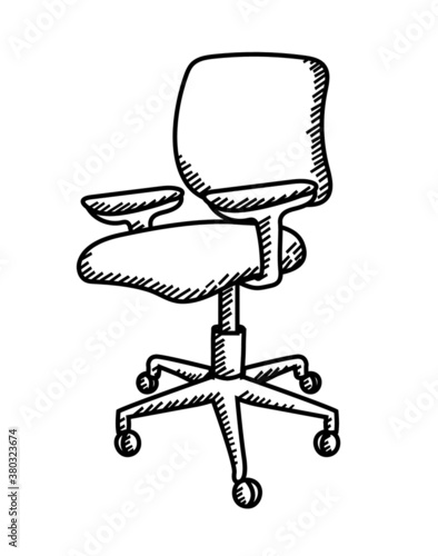 office chair sketch