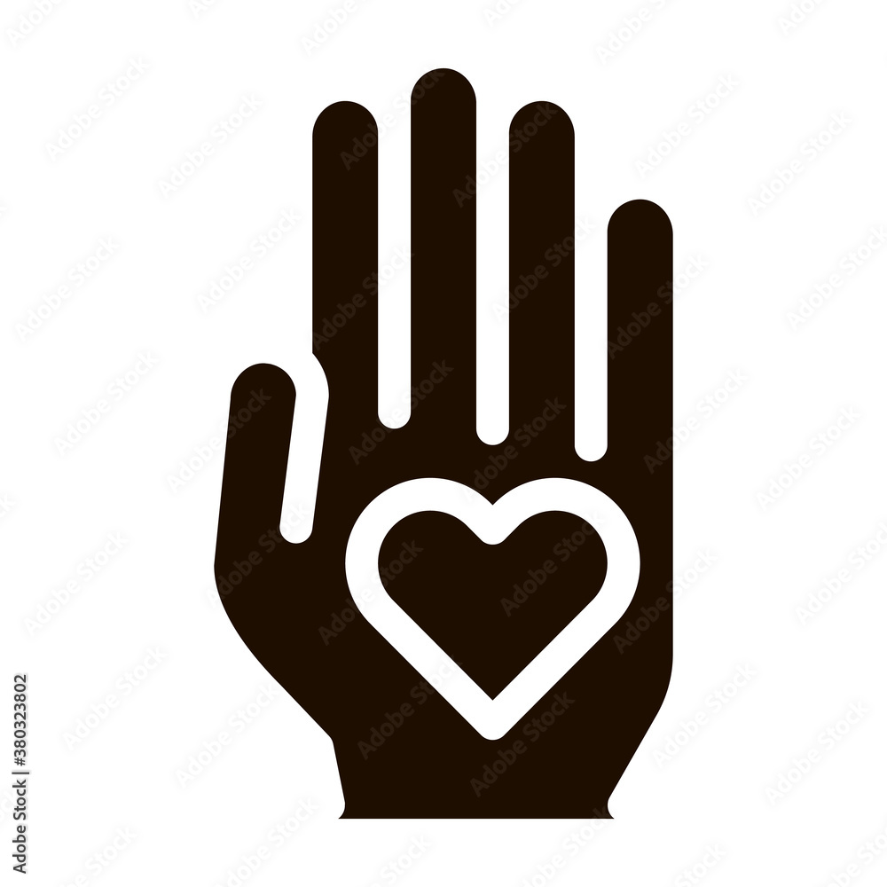 Volunteers Support Hand Love Vector Icon. Volunteers Support, Charitable Organizations, Two Hand Keeping Heart Pictogram. Big Blood Donor Contour Illustration Volunteers Support Hand Love Vector Icon. Volunteers Support, Charitable Organizations, Two Hand Keeping Heart Pictogram. Big Blood Donor Contour Illustration