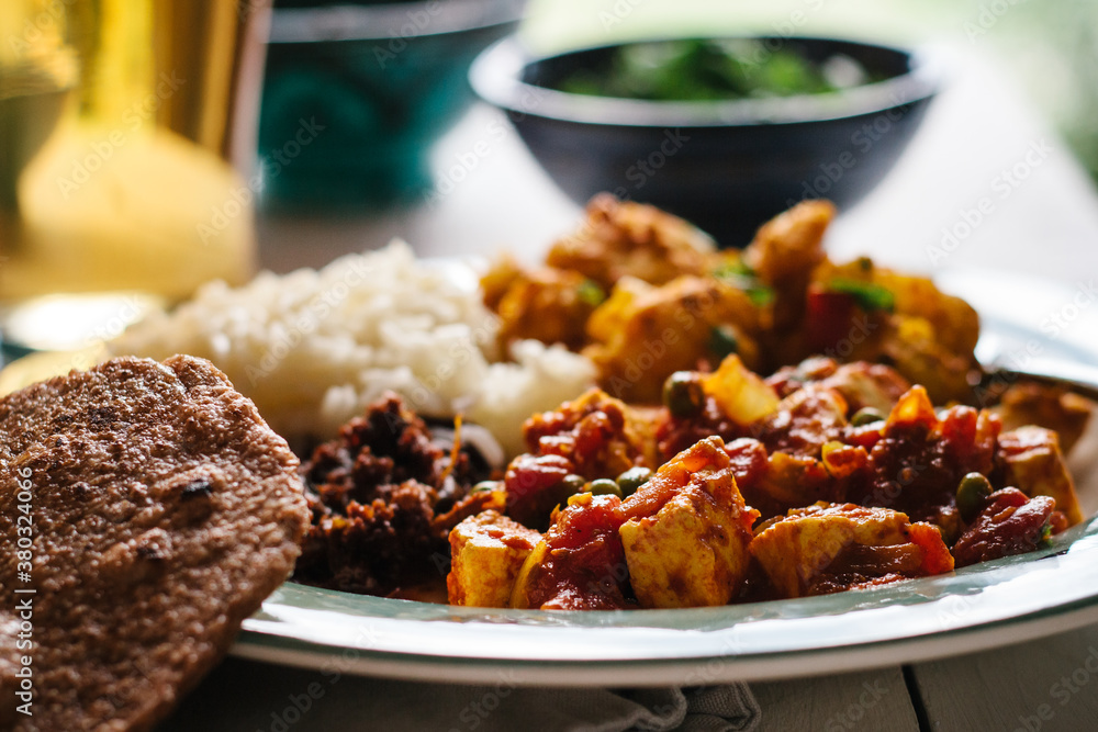 An Indian meal