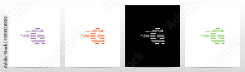 U Turn Lines Formed Letter Logo Design G
