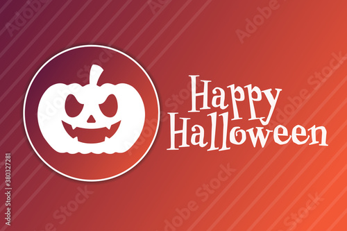 Halloween. October 31. Holiday concept. Template for background, banner, card, poster with text inscription. Vector EPS10 illustration.