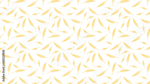 Oat pattern wallpaper. oat symbol. free space for text. rice sign. Rice pattern wallpaper. © Supakorn