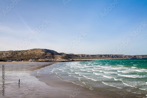 Man standing alone at the beach