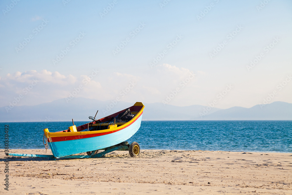 Fishing Boat lying at the beach Fishing Boat lying at the beach
