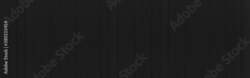 Panorama of Wood plank black timber texture and seamless background