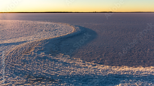 View of Lake Hart near Woomera along the Stuart highway  Australia