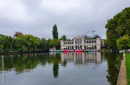 landscape in the central park of Cluj Napoca city - Romania 02.Sept.2020